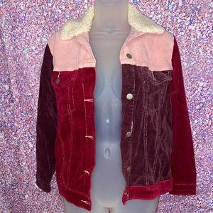 BRAND NEW BOOHOO Corduroy Color Block Jacket!